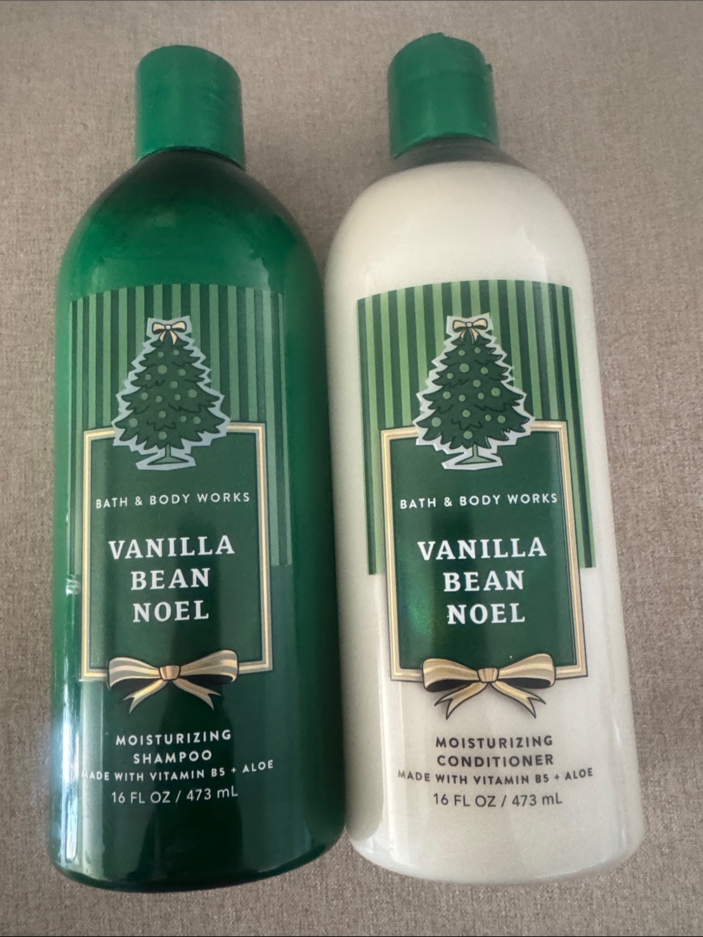 NEW Bath & Body Works Vanilla Bean Noel Shampoo & Conditioner Set